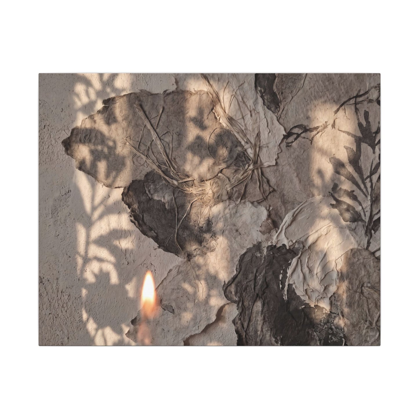 Shadow Play Summer Canvas Art | Japandi Elegant Design Art Print