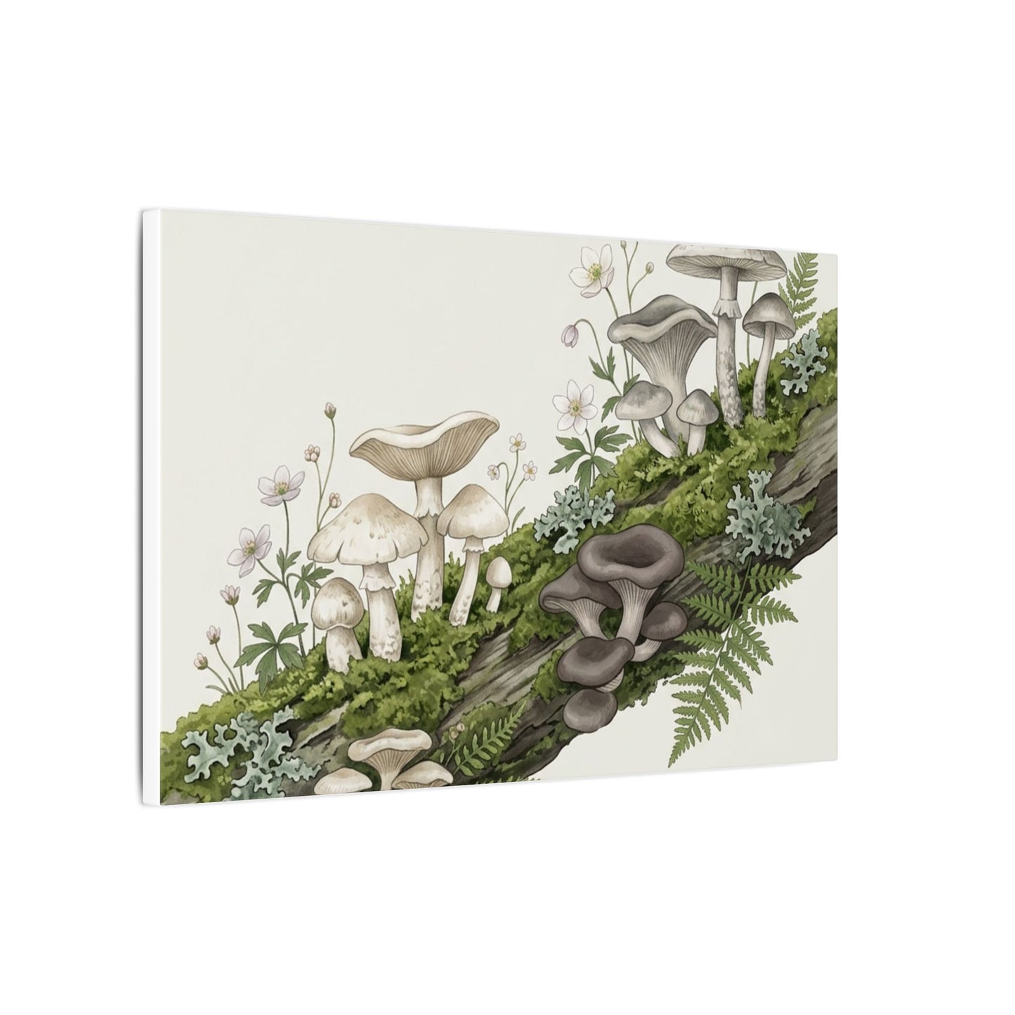 Dried Flowers Spring Canvas Art | Japandi Neutral Design