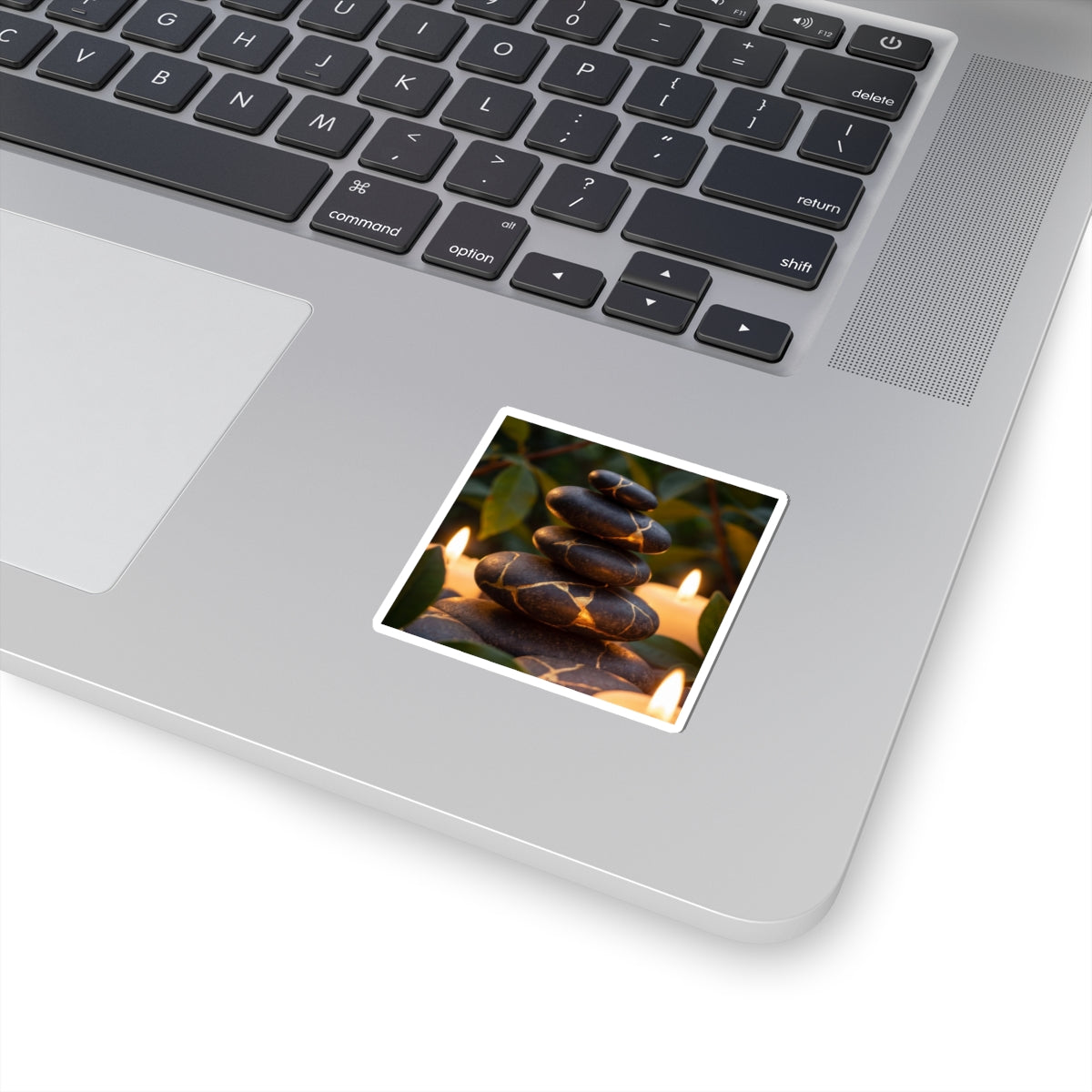 River Stones Sticker | Summer Kintsugi Gold Vein Art