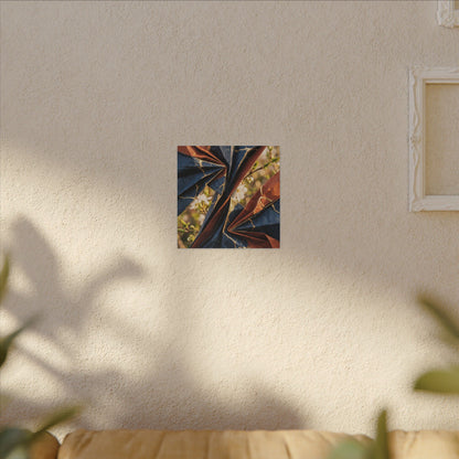 Golden Hour Paper Fold Canvas Art - Kintsugi Ma