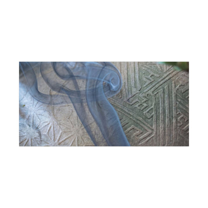 Spring Incense Smoke Japanese Pattern Canvas Art | Neutral Decor