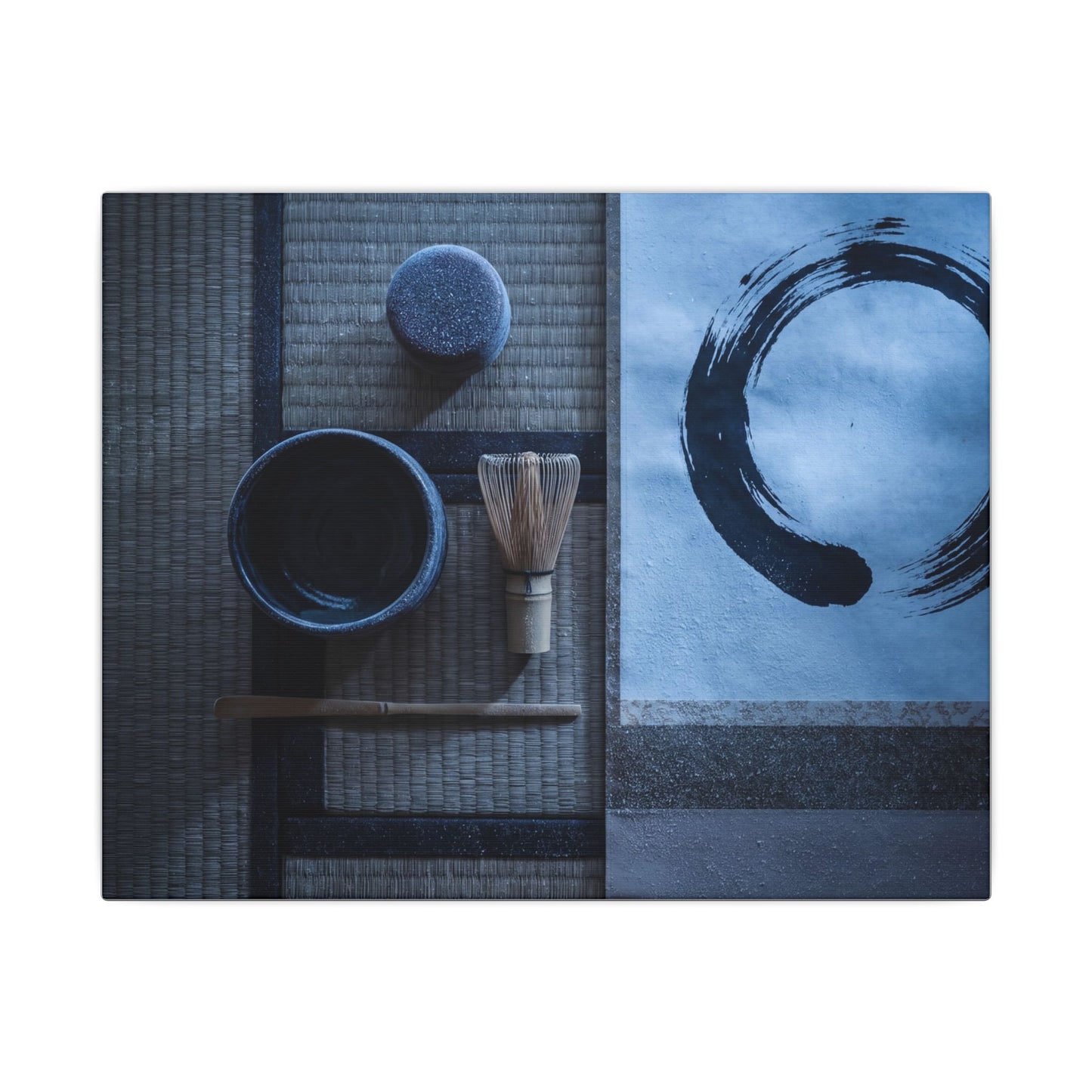 Tea Ceremony Enso Canvas Art | Calm Zen Art
