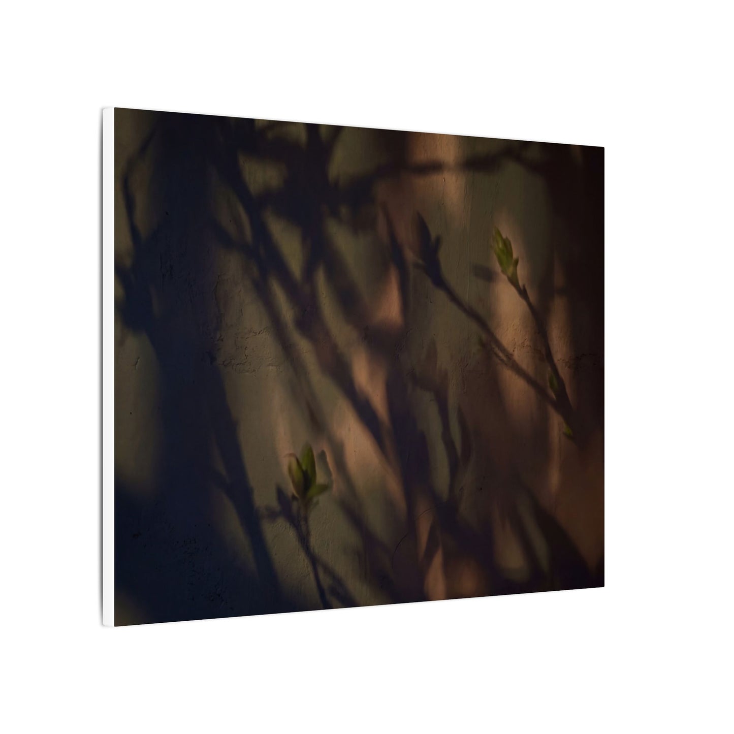 Candlelight Shadow Play Canvas Art - Dark Japandi Shibui