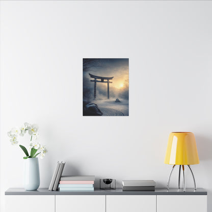 Zen Torii Gate in Golden Hour | Karesansui Canvas Art