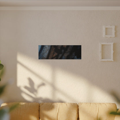 Moonlight Shadow Play Canvas Art - Dark Japandi Ma