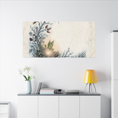 Winter Shoji Screen Forest Whimsy Canvas Art | Enchanting Decor