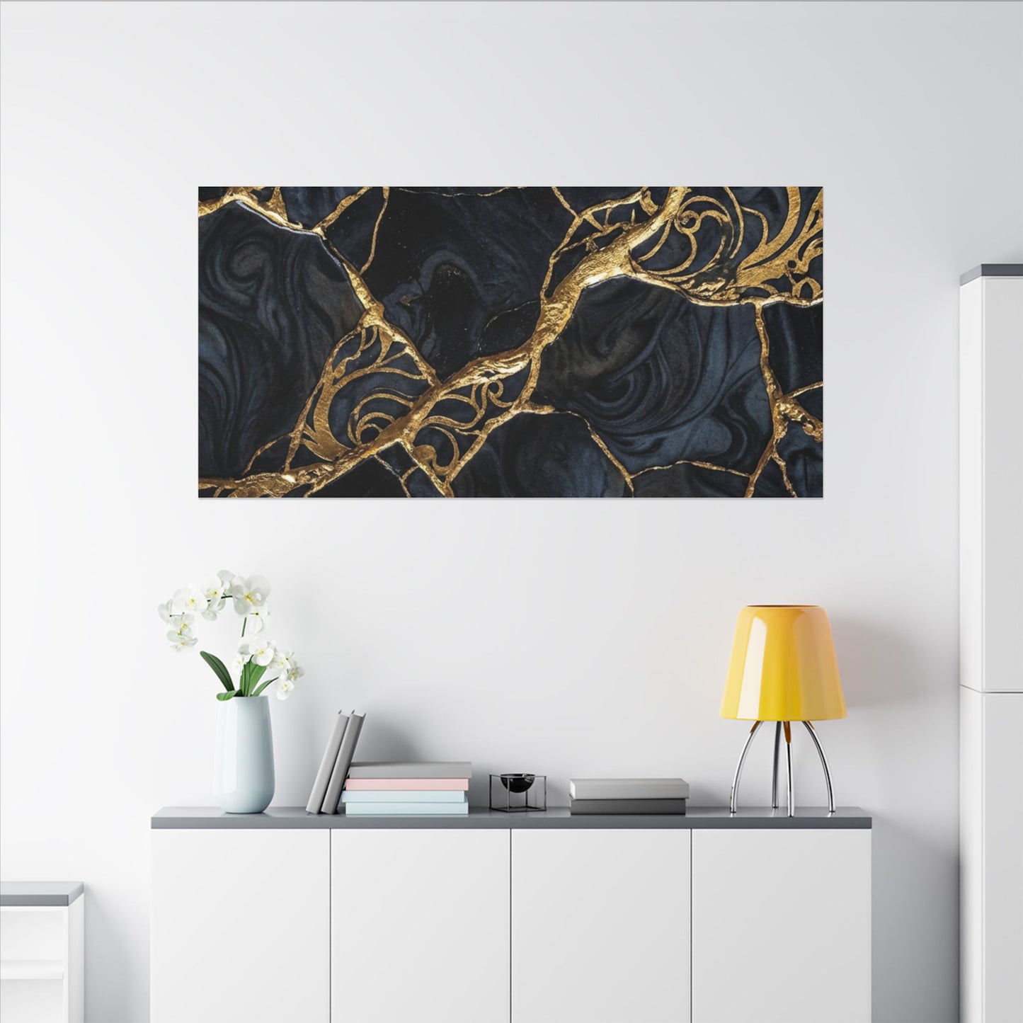 Kintsugi Gold Vein Canvas Art