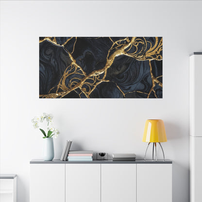 Kintsugi Gold Vein Canvas Art