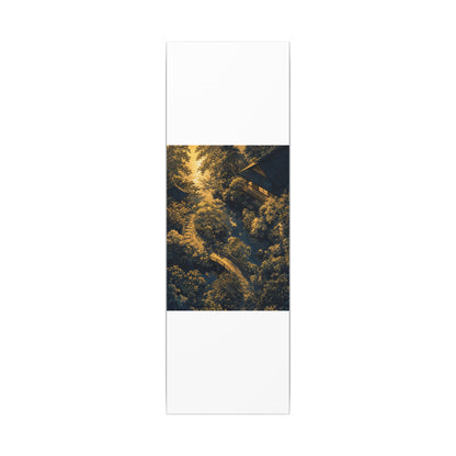 Contemplative Moonlit Garden Canvas Art - Ukiyo E Inspired Zen
