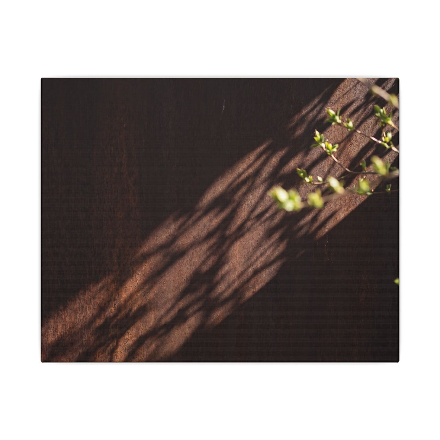 Rust Patina Moody Minimal Canvas Art | Sophisticated Dark Japandi Art