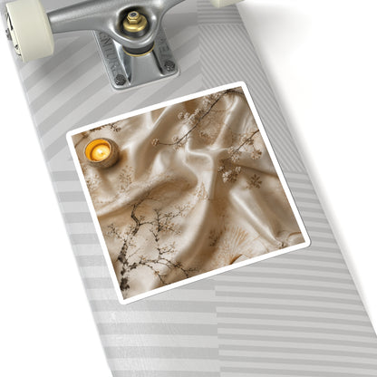 Fukinsei Silk Drape Sticker - Japandi Japanese Pattern
