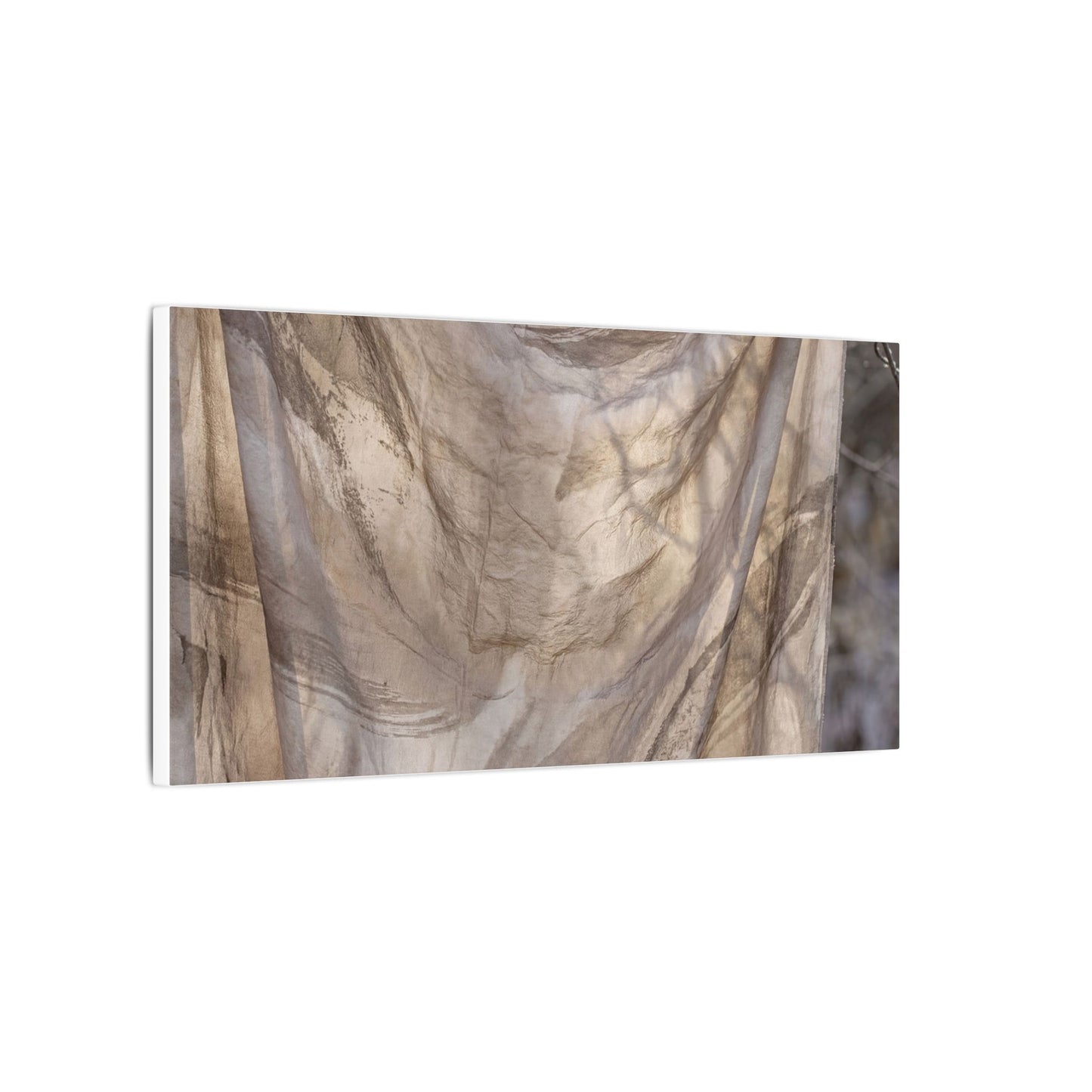 Ma Silk Drape Canvas Art - Japandi Japanese Pattern