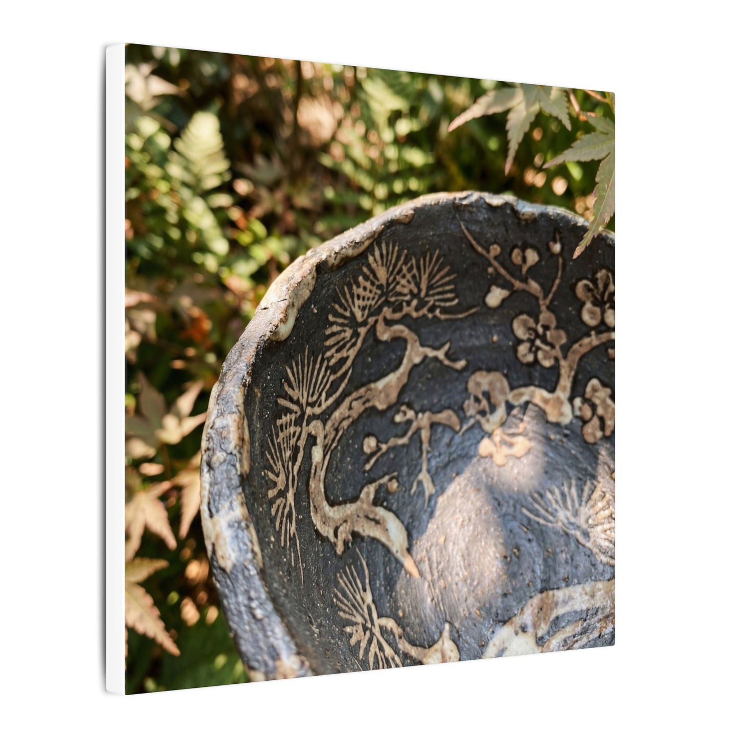 Ceramic Bowl Canvas Art | Summer Japandi Japanese Pattern Art