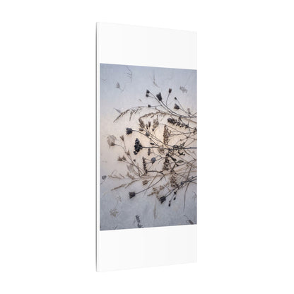 Elegant Dried Flowers Canvas Art - Japanese Pattern Japandi