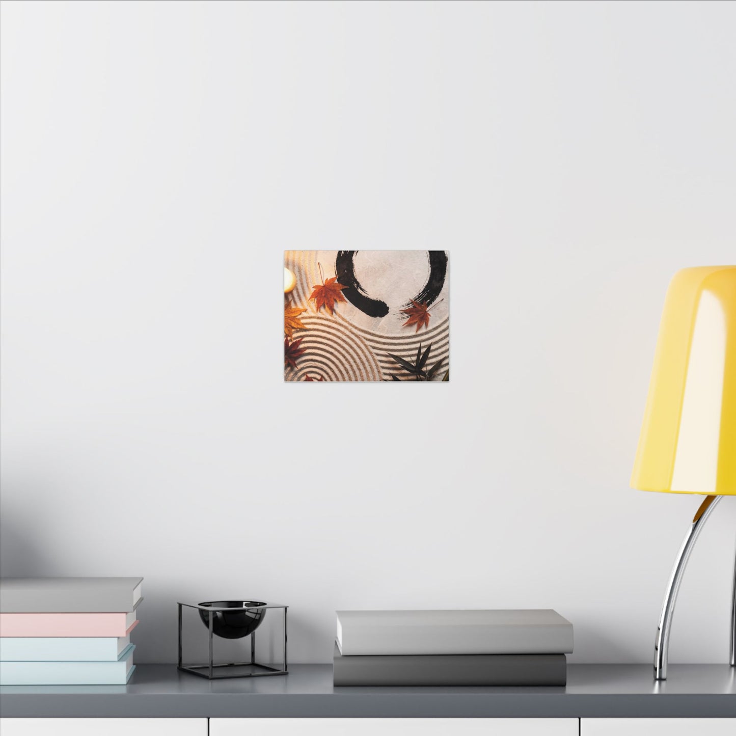 Tranquil Rock Garden Canvas Art - Enso Zen