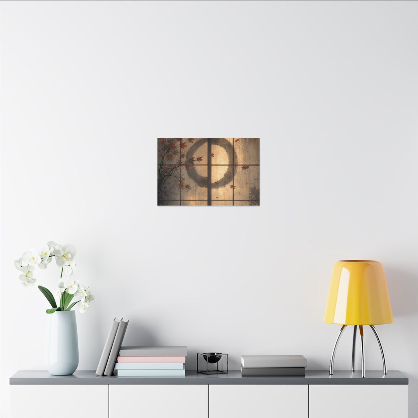 Shoji Screen Texture Canvas Art | Earthy Japandi Art