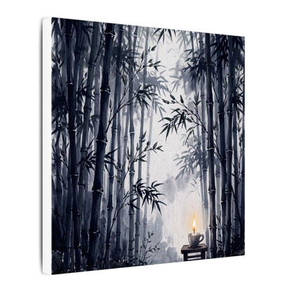 Tranquil Bamboo Grove Canvas Art - Sumi E Zen