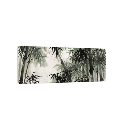 Zen Bamboo Grove in Overcast | Sumi E Canvas Art