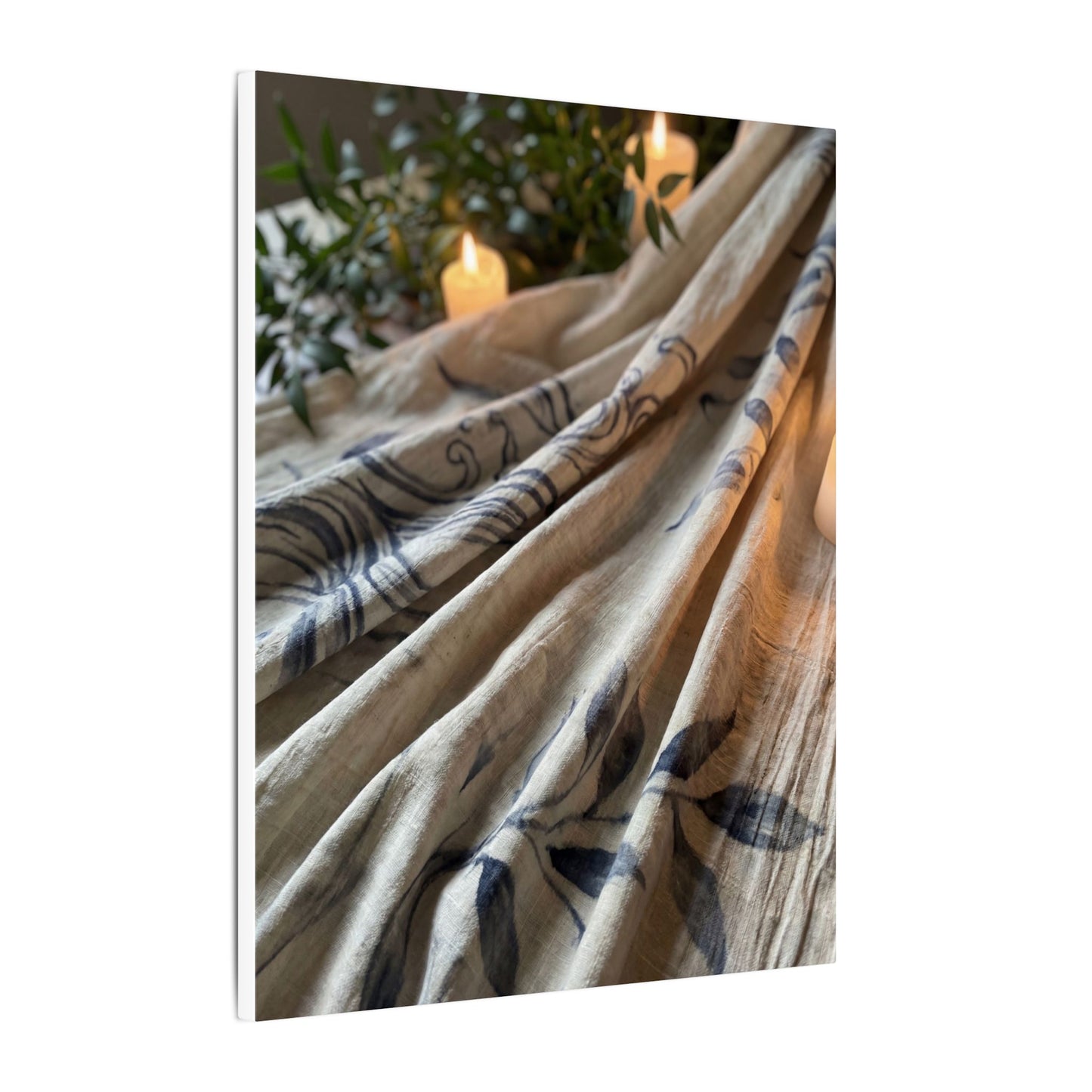 Fukinsei Silk Drape Canvas Art - Japandi Japanese Pattern