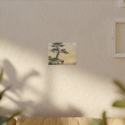 Pine Tree Canvas Art | Summer Japandi Texture Art