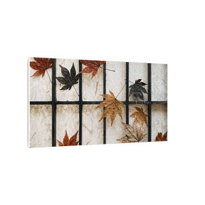 Japandi Shoji Screen in Overcast | Texture Canvas Art
