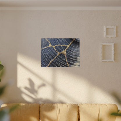 Shibui Water Ripple Canvas Art - Kintsugi Gold Repair