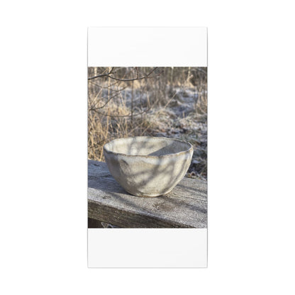 Dappled Ceramic Bowl Canvas Art - Japandi Fukinsei