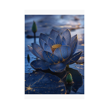 Dawn Lotus Flower Wall Art Print - Kintsugi Mono No Aware