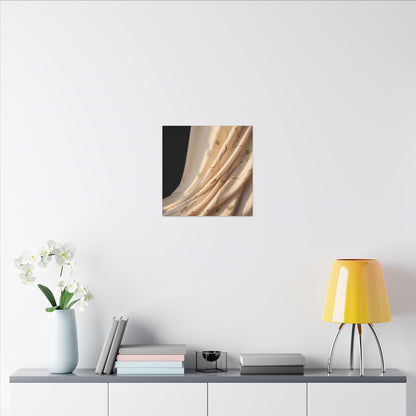 Golden Hour Silk Drape Canvas Art - Kintsugi Fukinsei