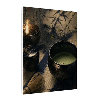 Ma Tea Ceremony Canvas Art - Zen Sumi E