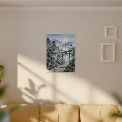 Moonlight Torii Gate Canvas Art - Zen Fukinsei