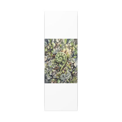 Fern Unfurling Spring Canvas Art | Japandi Neutral Design