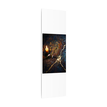 Kintsugi Rust Patina in Candlelight | Gold Repair Canvas Art
