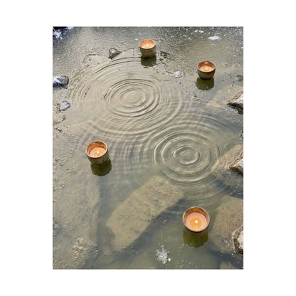 Fukinsei Water Ripple Wall Art Print - Japandi Japanese Pattern