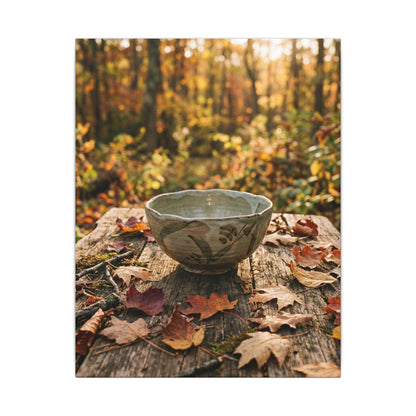 Spring Rock Garden Moody Minimal Canvas Art | Luxurious Decor