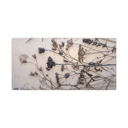 Elegant Dried Flowers Canvas Art - Japanese Pattern Japandi