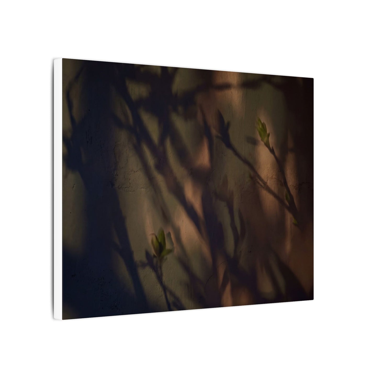 Candlelight Shadow Play Canvas Art - Dark Japandi Shibui