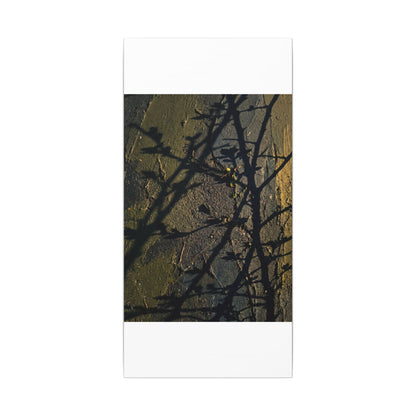 Kanso Shadow Play Canvas Art - Dark Japandi Dark Texture