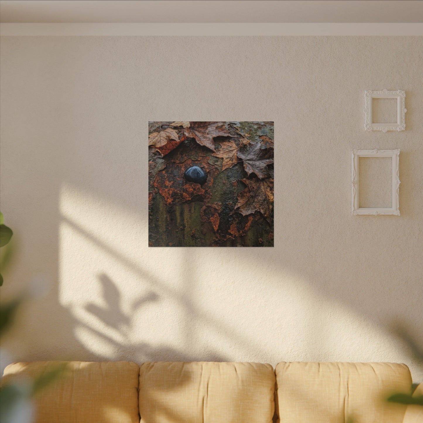 Datsuzoku Rust Patina Canvas Art - Dark Japandi Moody Minimal