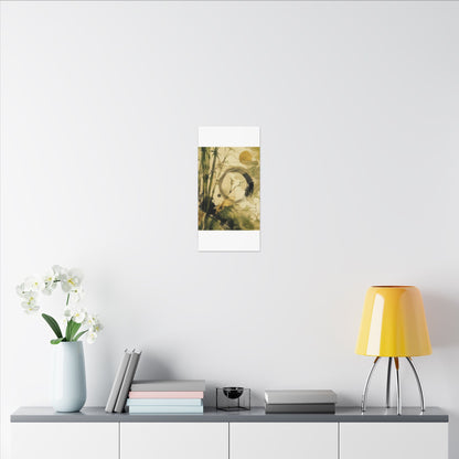 Ink Brushstroke Sumi E Canvas Art | Calm Zen Art