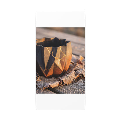 Paper Fold Gold Repair Canvas Art | Philosophical Kintsugi Art