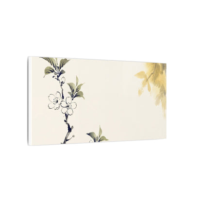 Kanso Cherry Blossom Canvas Art - Zen Sumi E