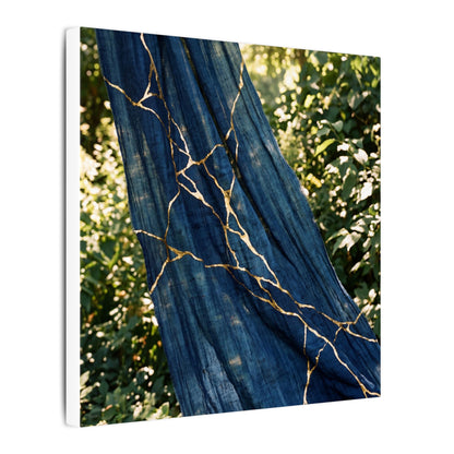 Resilient Silk Drape Canvas Art - Gold Repair Kintsugi