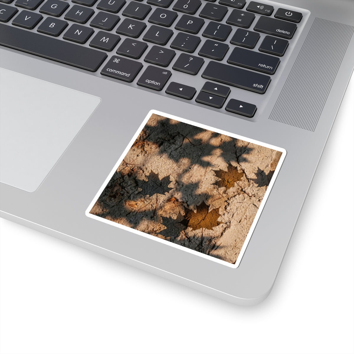 Japandi Shadow Play in Candlelight | Texture Sticker Art Print