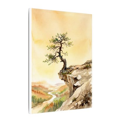 Golden Hour Pine Tree Canvas Art - Japandi Fukinsei