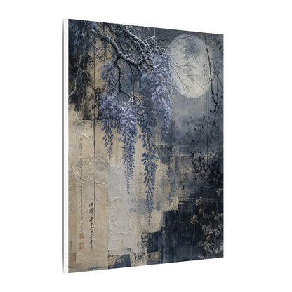 Winter Wisteria Texture Canvas Art | Elegant Decor