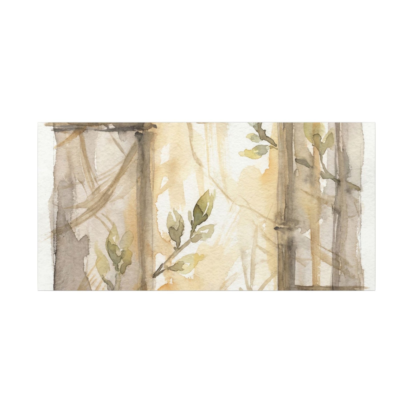 Shoji Screen Spring Canvas Art | Japandi Cozy Design