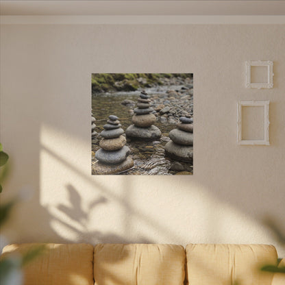 Bamboo Grove Winter Canvas Art | Zen Serene Design