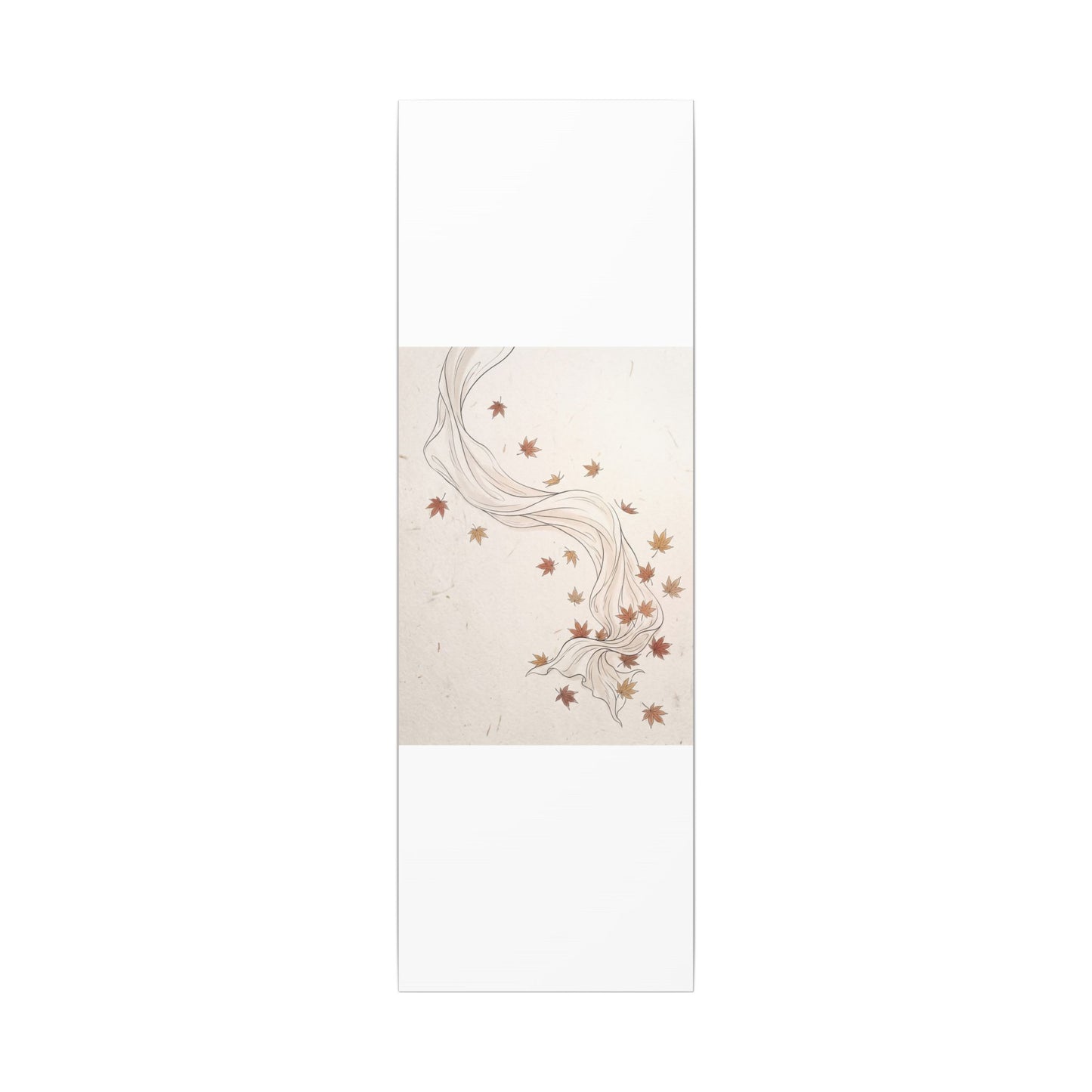 Japandi Silk Drape in Dawn | Minimal Line Canvas Art