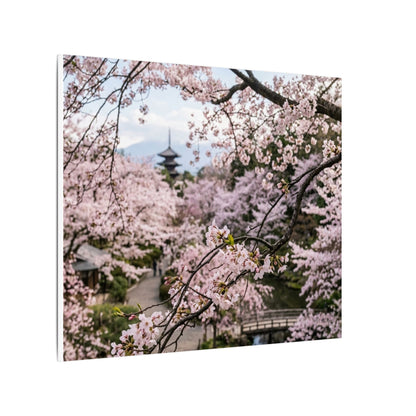 Fukinsei Cherry Blossom Canvas Art - Dark Japandi Moody Minimal